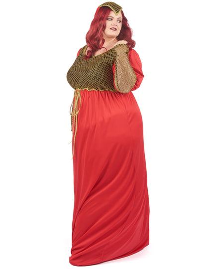 Nagy középkori vörös méretű nő nő