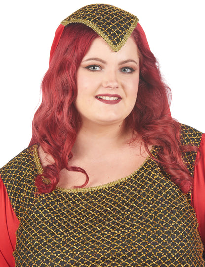 Nagy középkori vörös méretű nő nő