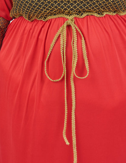 Nagy középkori vörös méretű nő nő