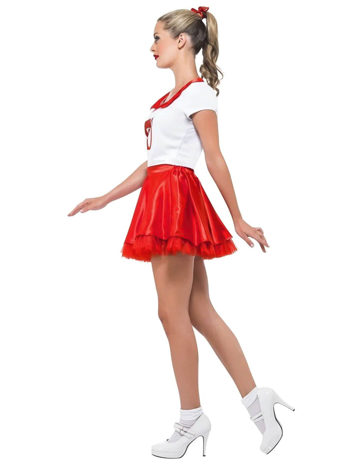 Grease Cheerleader női jelmez oldalnézetben