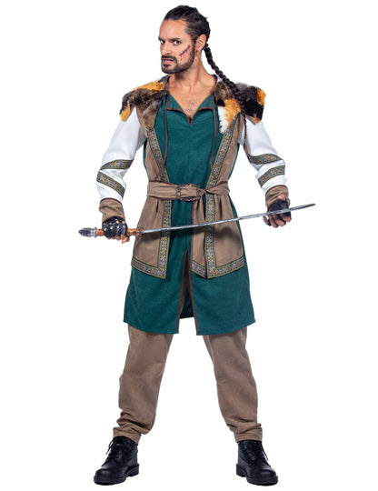 Vue d'ensemble du déguisement guerrier viking luxe