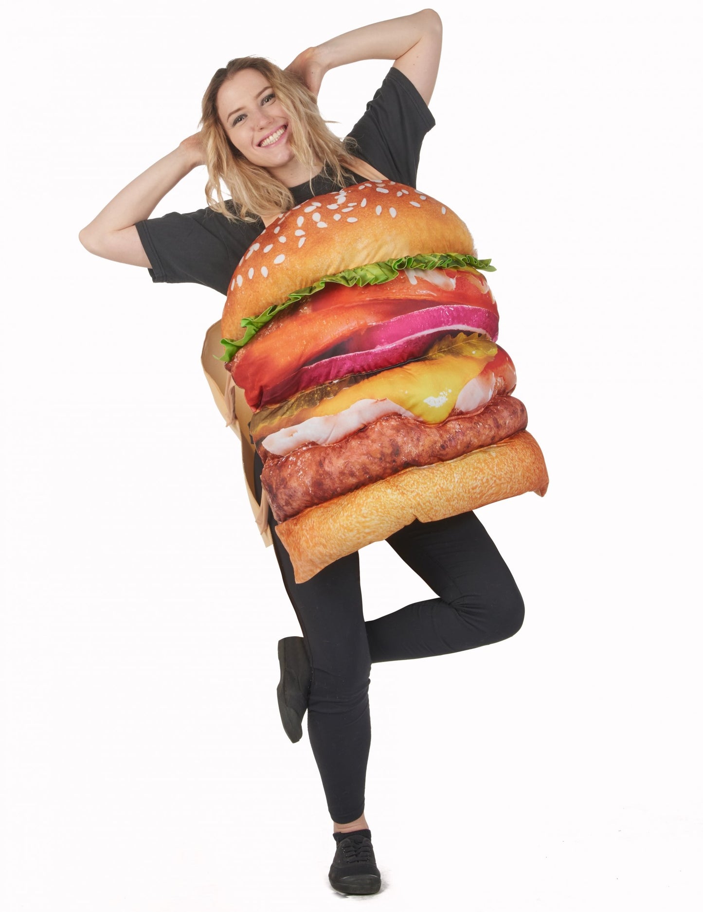 Felnőtt reális hamburger jelmez