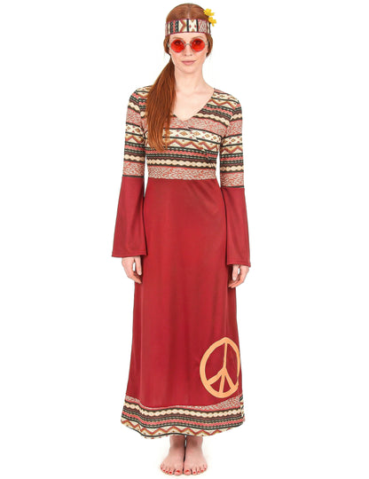 Hippie Bordeaux női jelmez