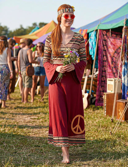 Hippie Bordeaux női jelmez