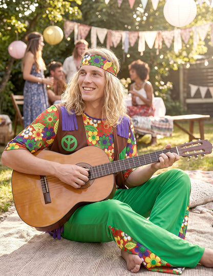 Hippie Flower Power ember jelmez