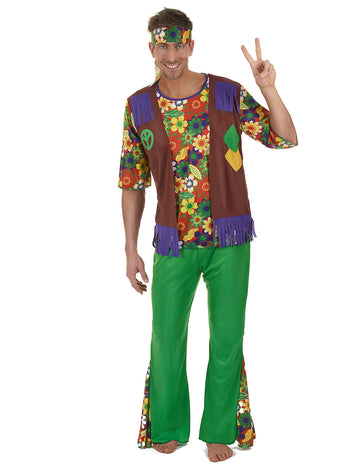 Hippie Flower Power ember jelmez