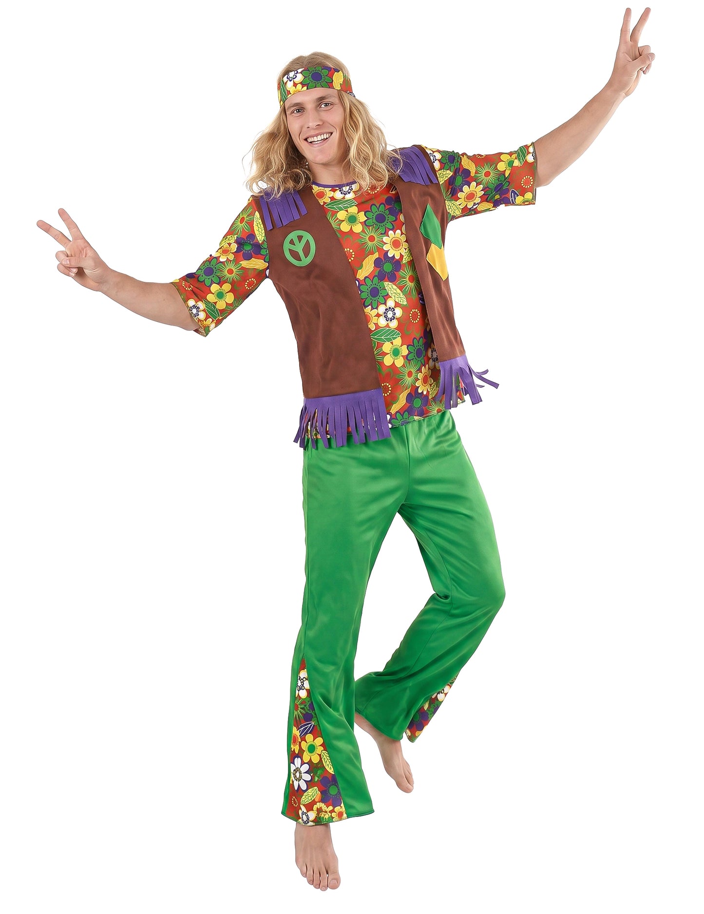 Hippie Flower Power ember jelmez