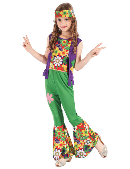 Déguisement de famille hippies