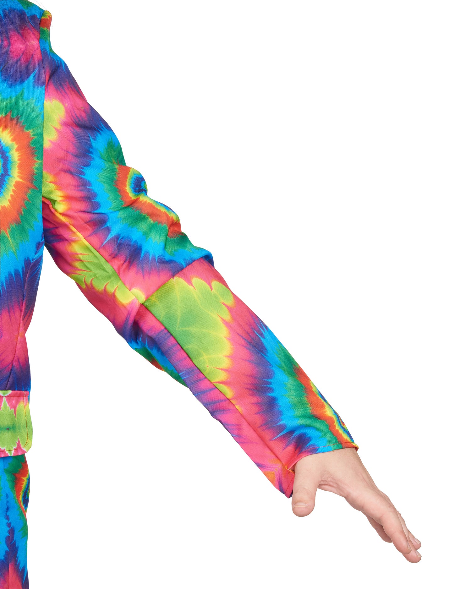 Nagy ember pszichedelikus hippi álruhában