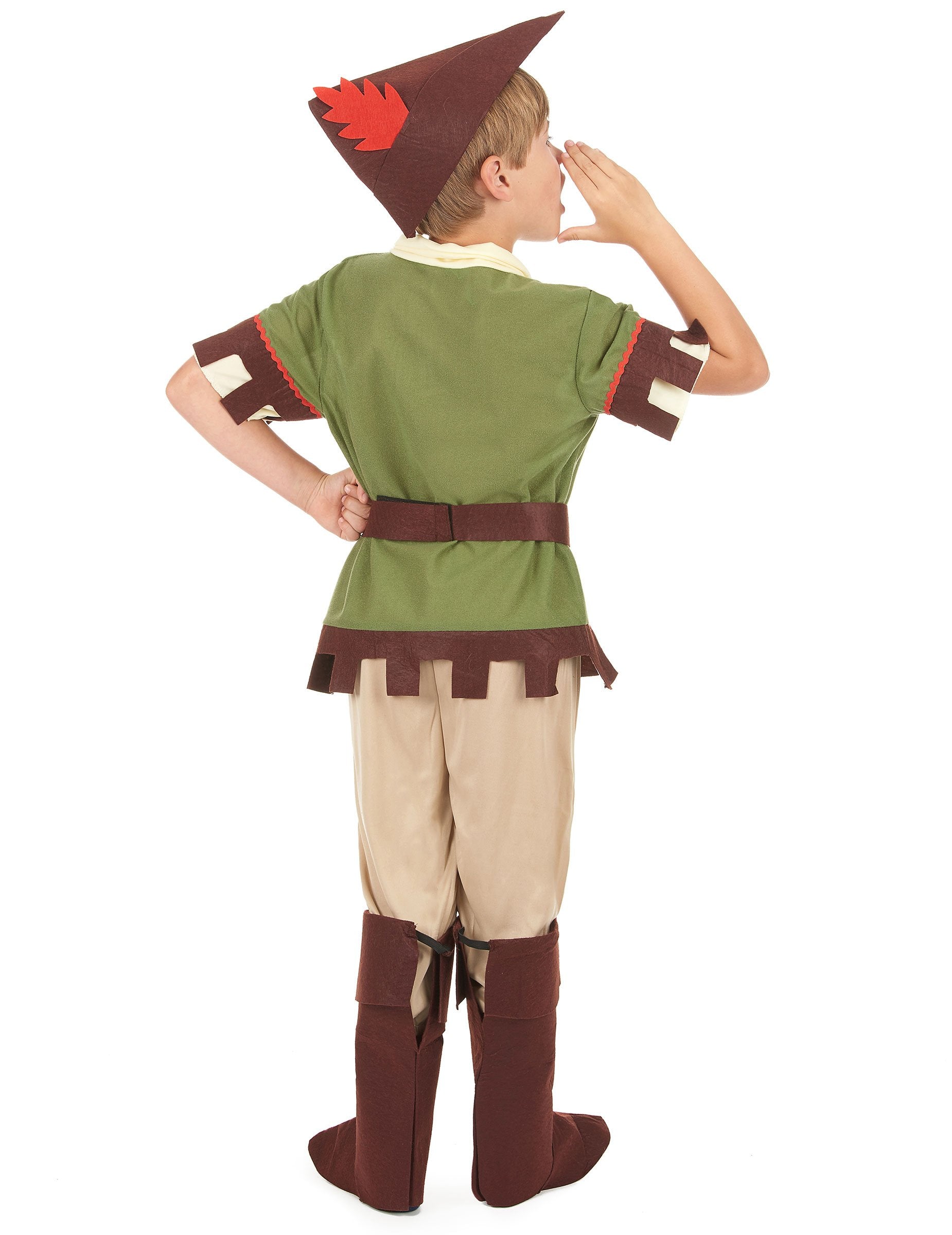 Hátulnézet az erdei férfi jelmezről fiúknak