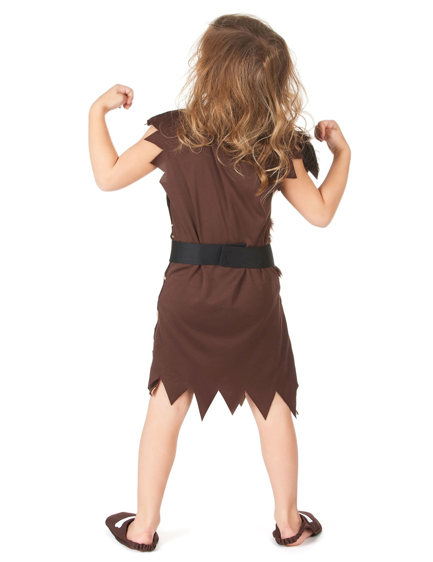 Vue de dos du déguisement des cavernes pour enfant