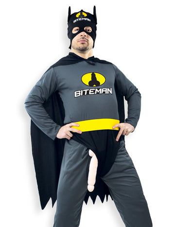 Fekete biteman humoros jelmez