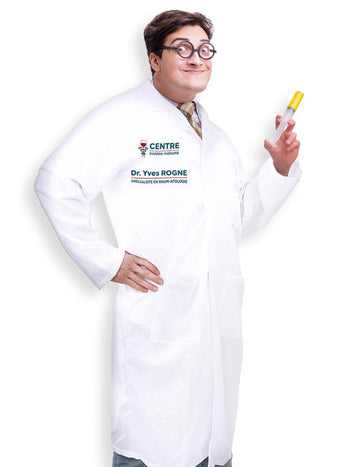 Humoros jelmezes orvos Yves Rogne