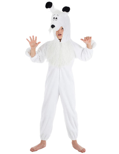 Déguisement Idefix Astérix et Obélix™ pour enfant blanc en peluche