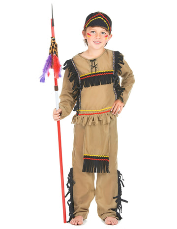 Clear Boy's Brown Indian álruhája