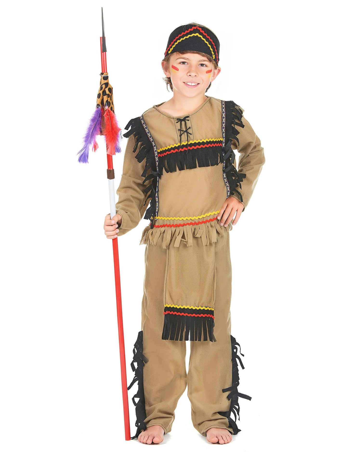 Clear Boy's Brown Indian álruhája