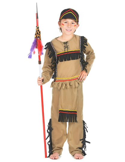 Clear Boy's Brown Indian álruhája