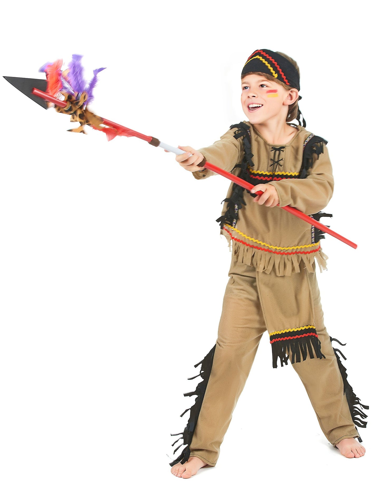 Clear Boy's Brown Indian álruhája