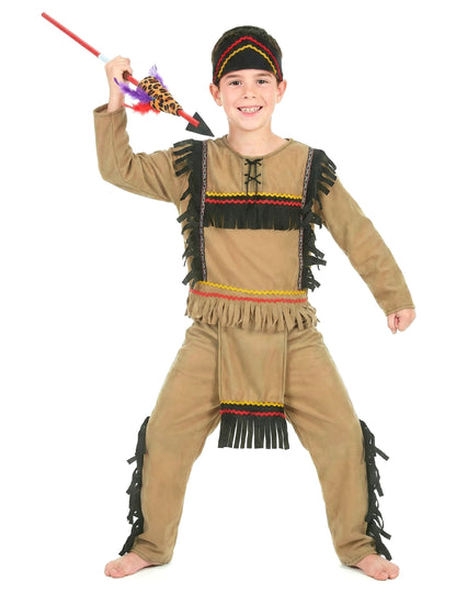 Clear Boy's Brown Indian álruhája
