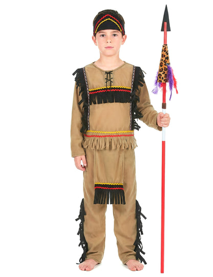 Clear Boy's Brown Indian álruhája