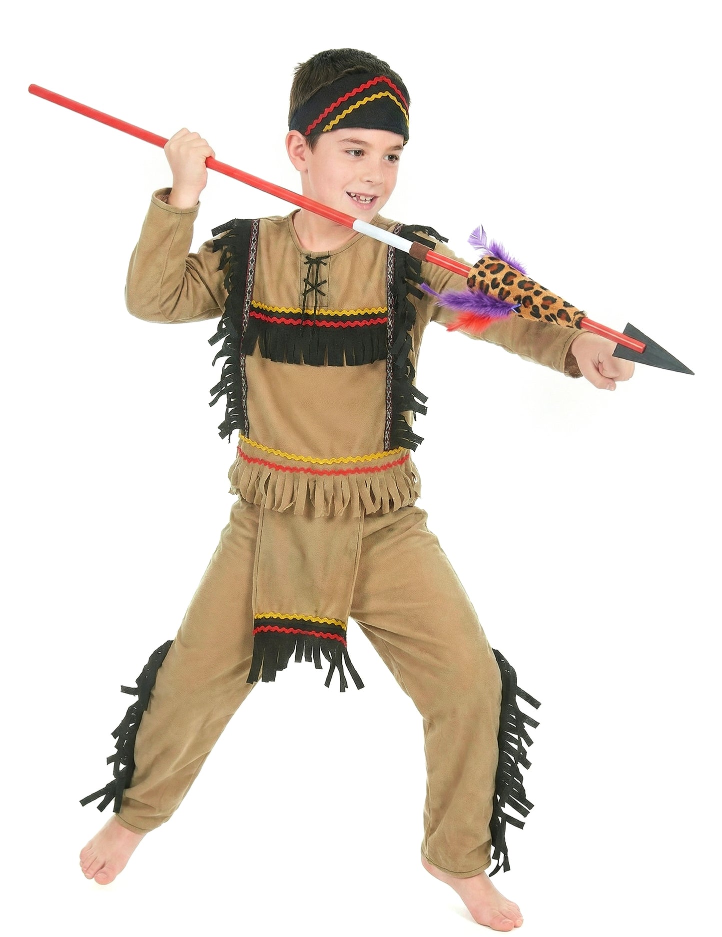 Clear Boy's Brown Indian álruhája