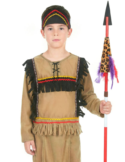 Clear Boy's Brown Indian álruhája