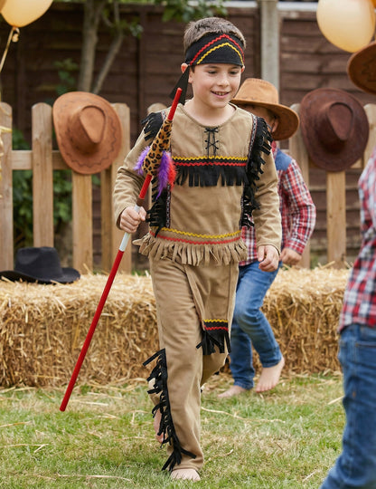Clear Boy's Brown Indian álruhája
