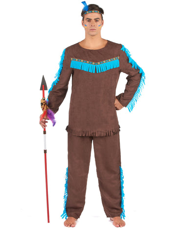 Barna és kék férfi álruhás