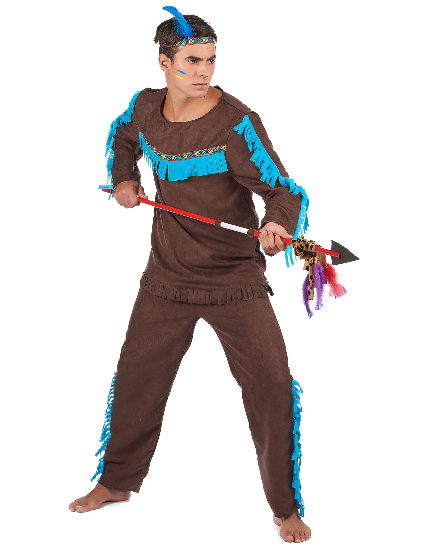 Barna és kék férfi álruhás