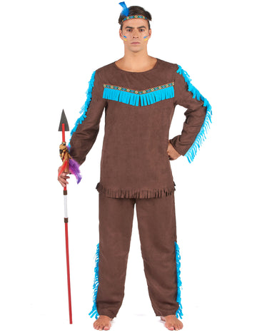 Barna és kék férfi álruhás