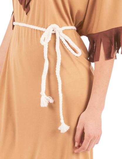 Vue de dos du déguisement indienne pour femme