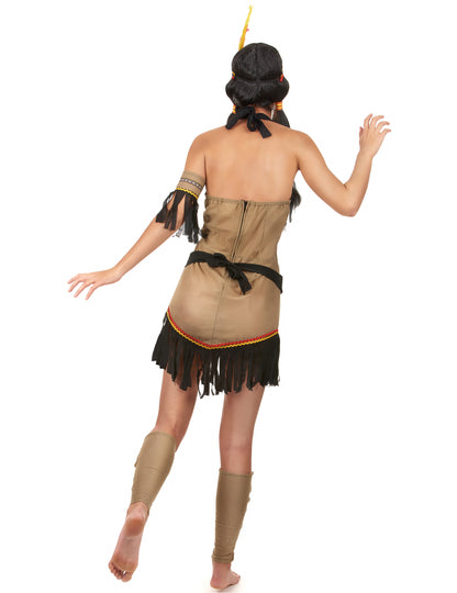 Indiai álruhás csupasz hátú nő