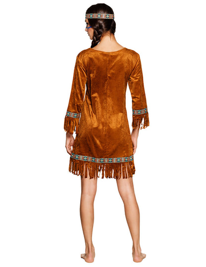 Indiai álruhás hamis velúr nő