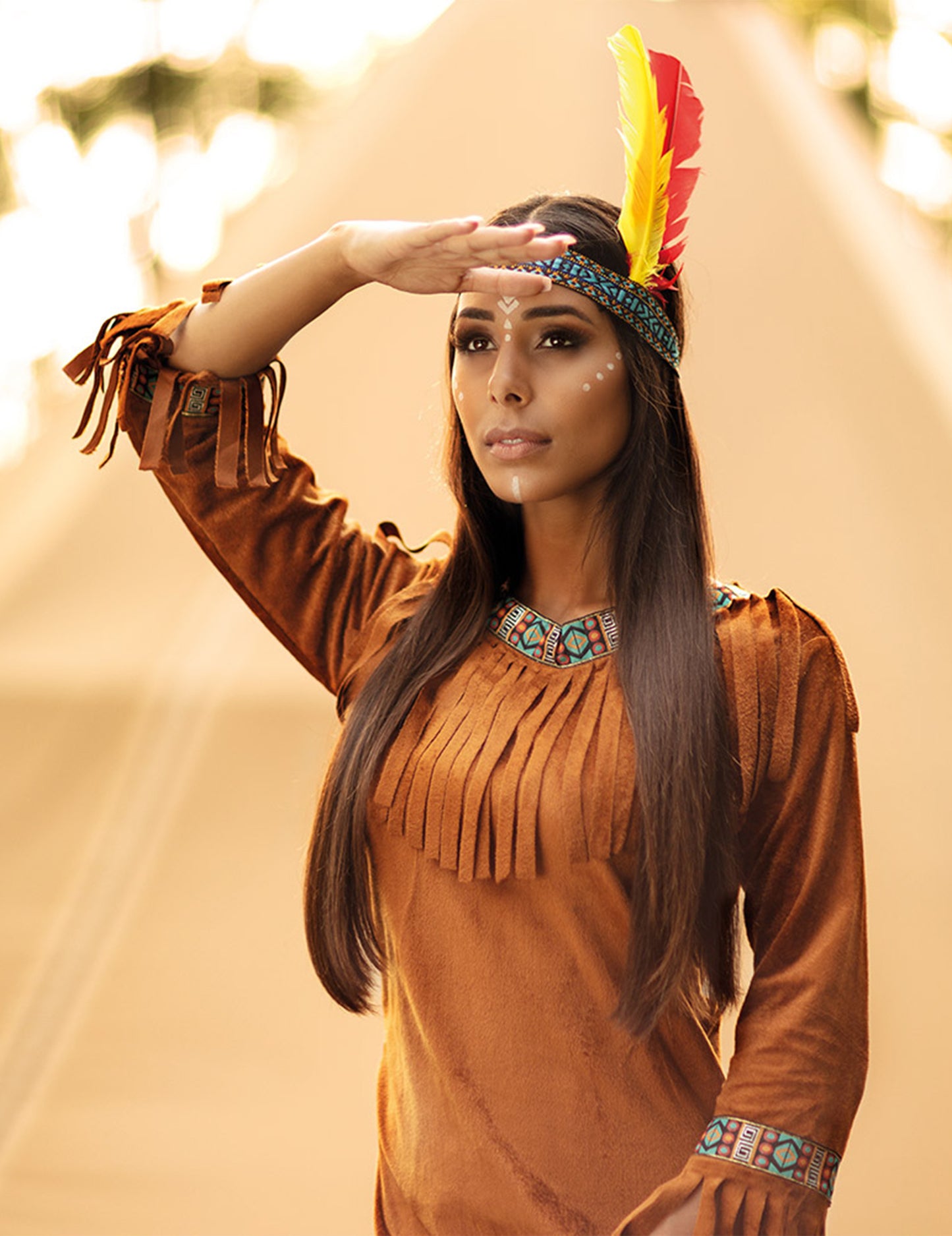 Indiai álruhás hamis velúr nő