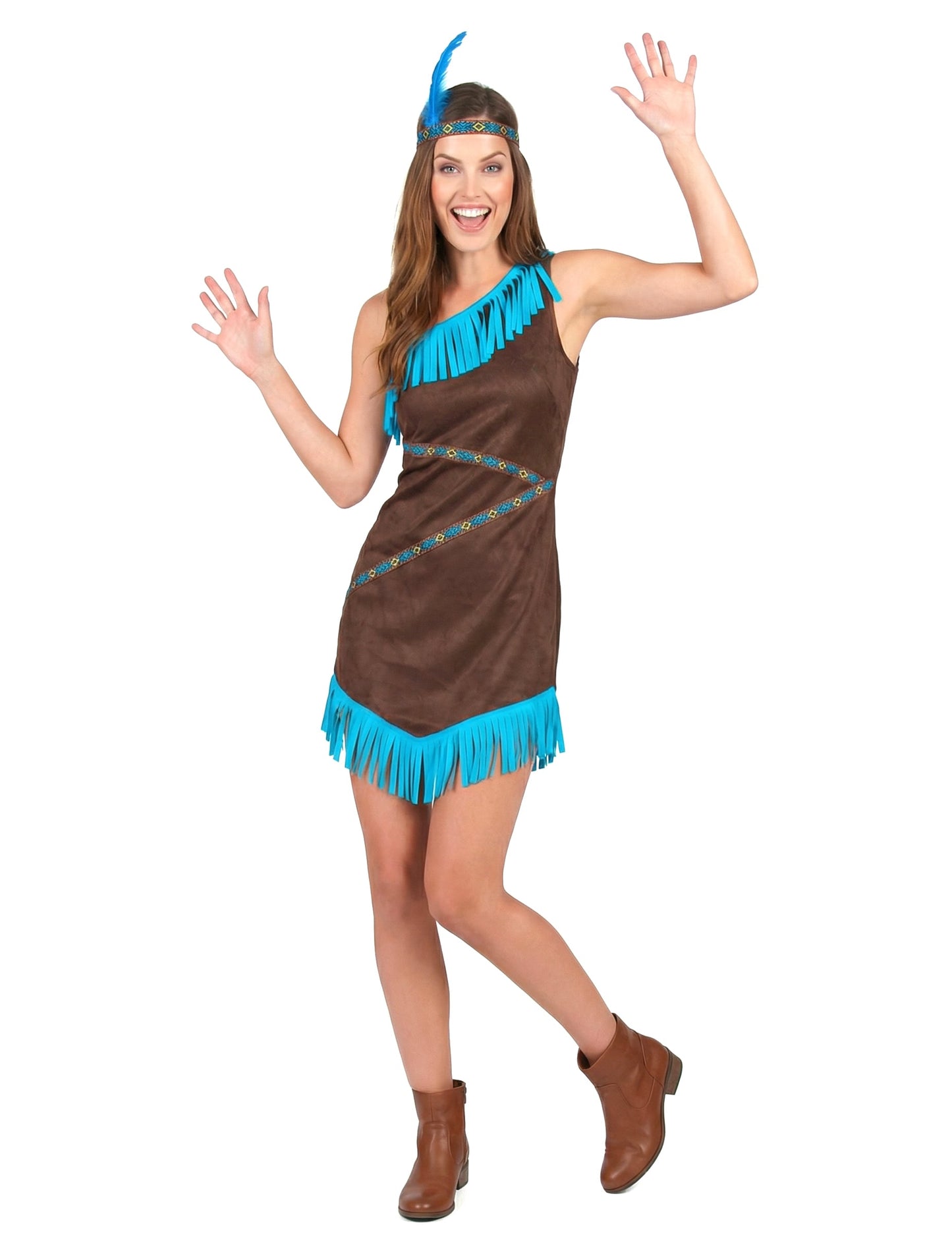 Barna és kék indiai álruhás