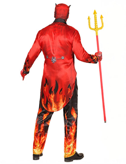 Felnőtt teljes lángoló ördög jelmez