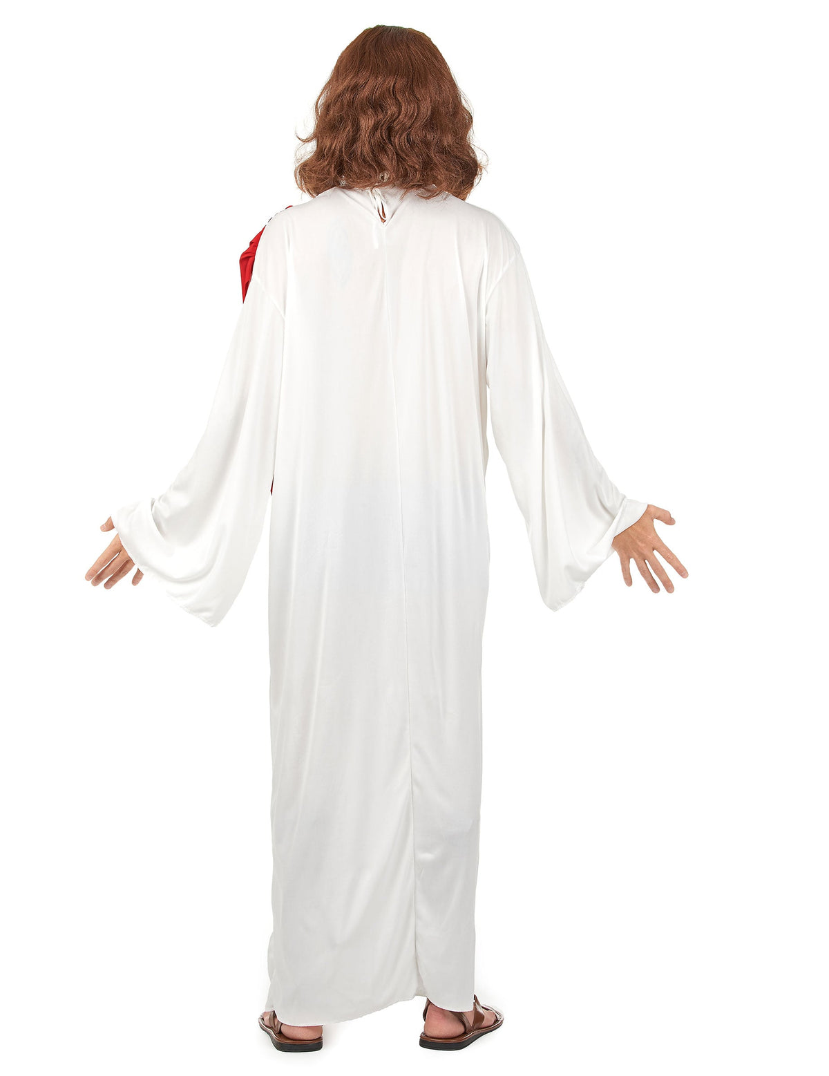 Vue de dos du déguisement de Jésus pour homme