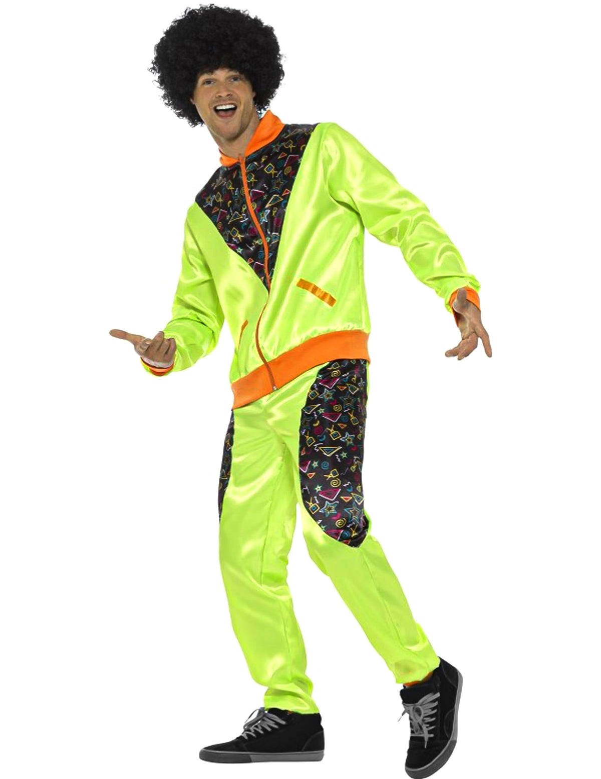 Vue de profil du déguisement jogging rétro pour homme