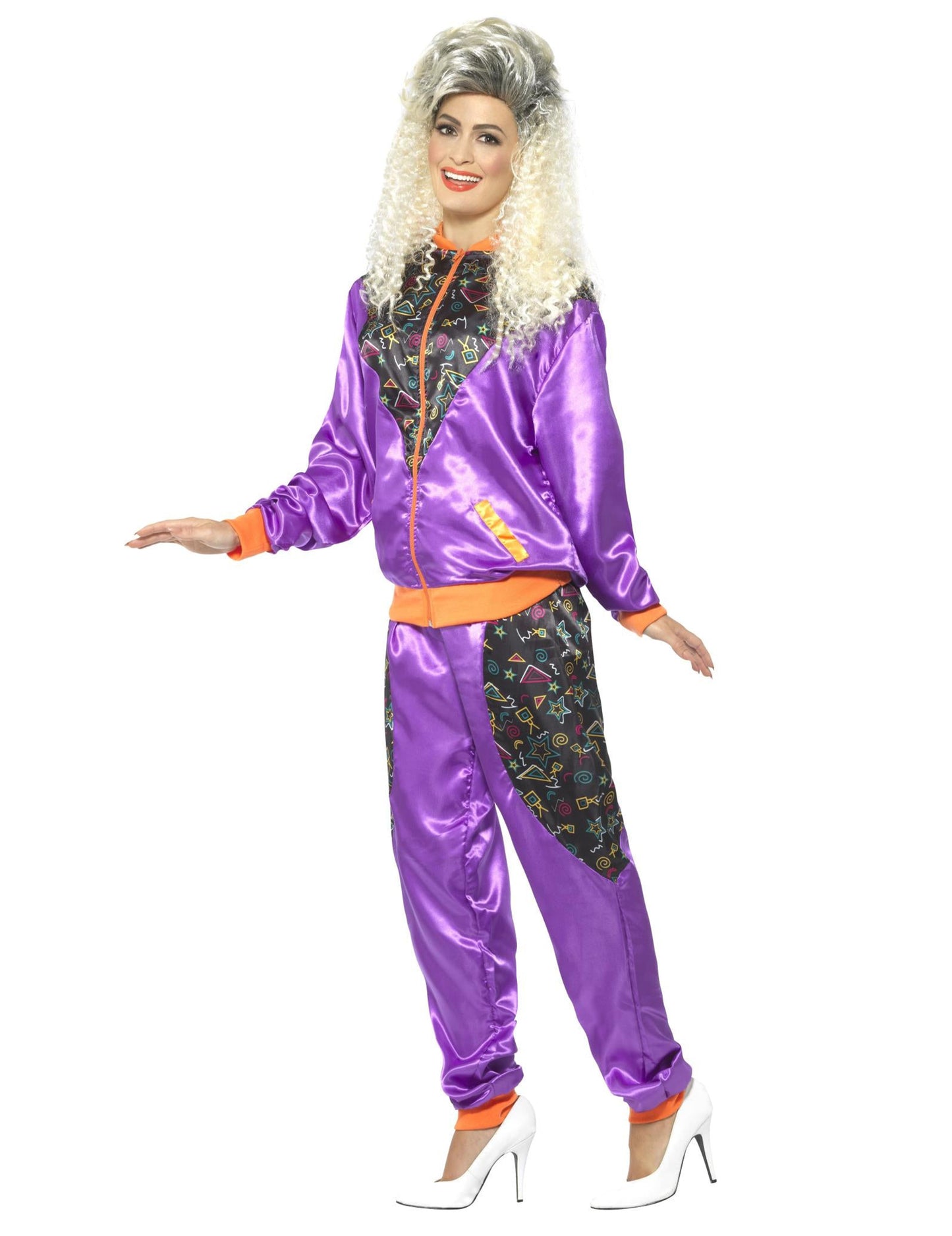 Retro lila női kocogási álruhás