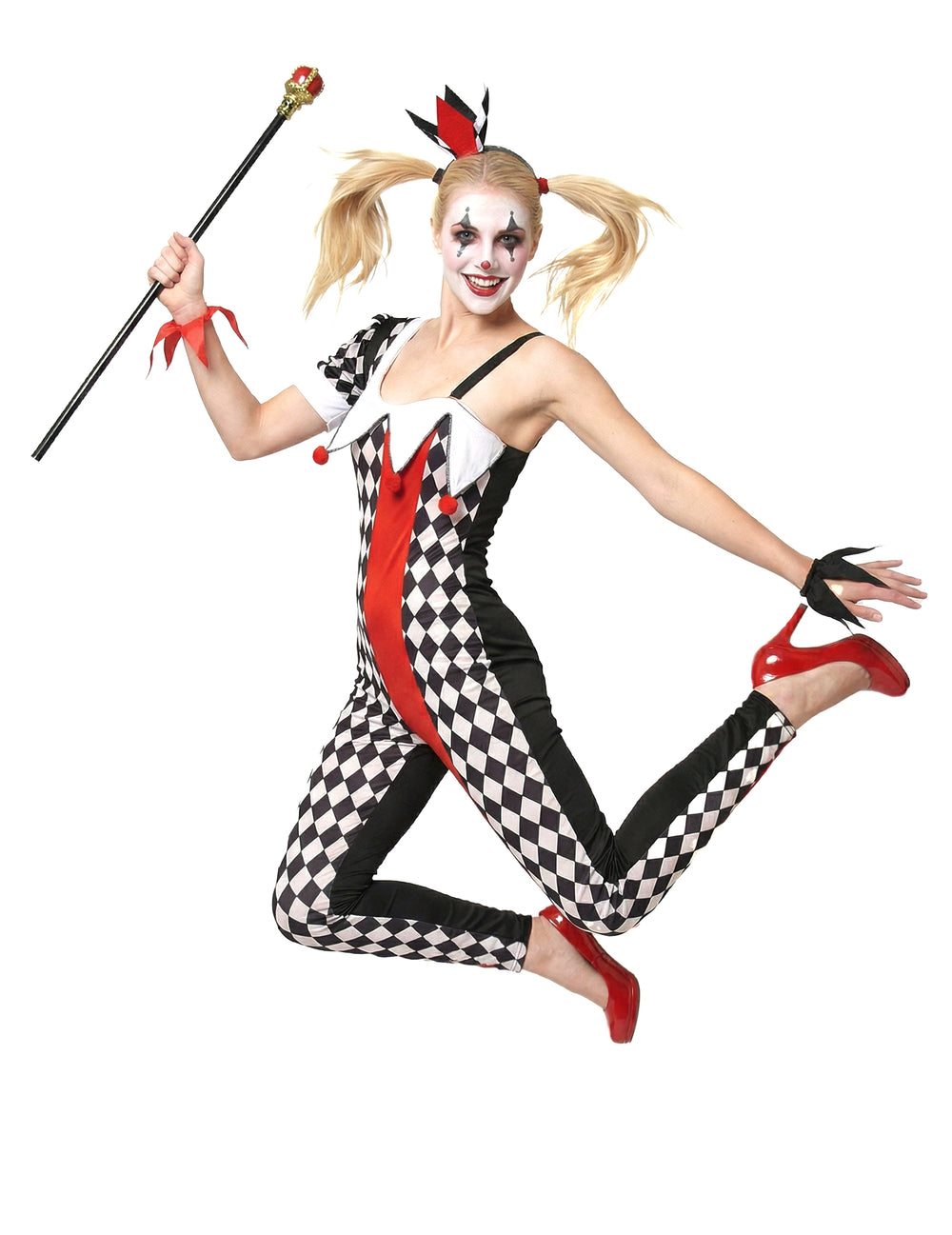 Mise en situation du déguisement joker pour femme