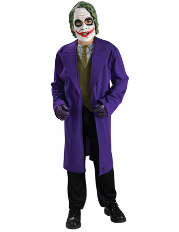 Déguisement Joker™ pour garçon violet avec masque et gants