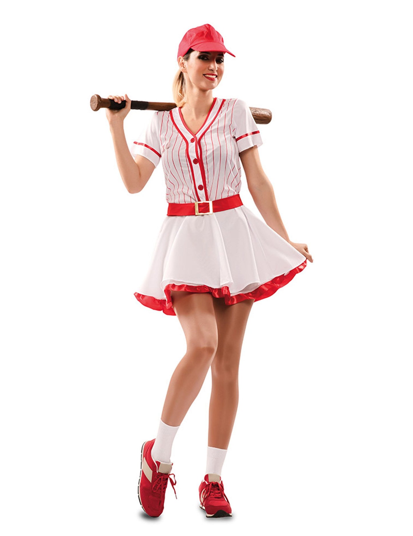 Női baseball játékos álruhás