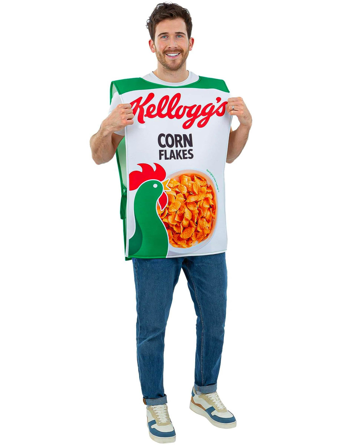 Kellogg's Corn Flakes gabonapelyhes doboz jelmez felnőtt