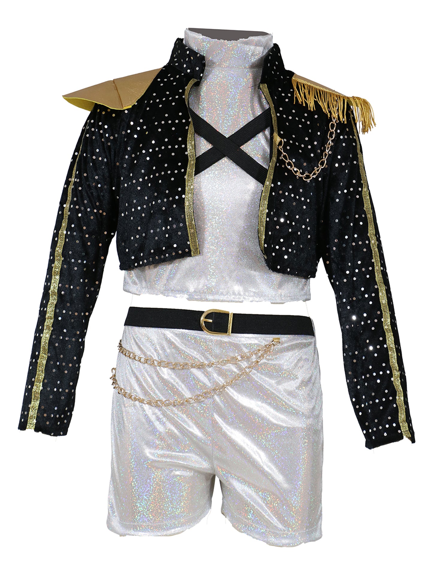 Irideszkáló Kpop sztár jelmez tinédzsereknek 