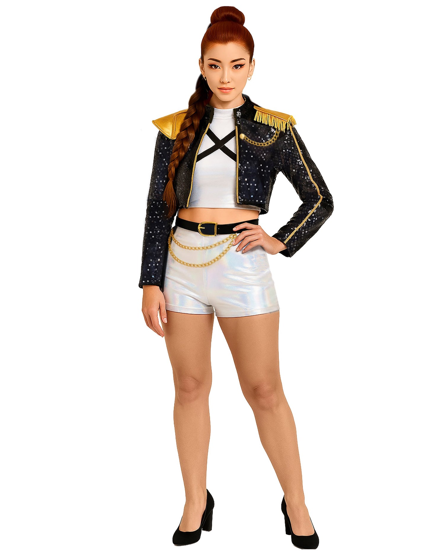 Irideszkáló Kpop sztár jelmez felnőtteknek 