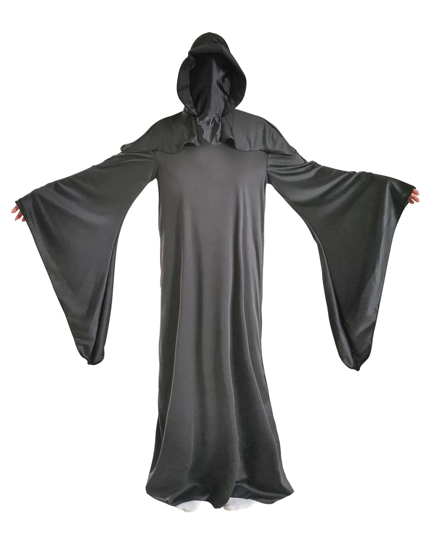 Déguisement la Grande Faucheuse pour adulte noir avec capuche