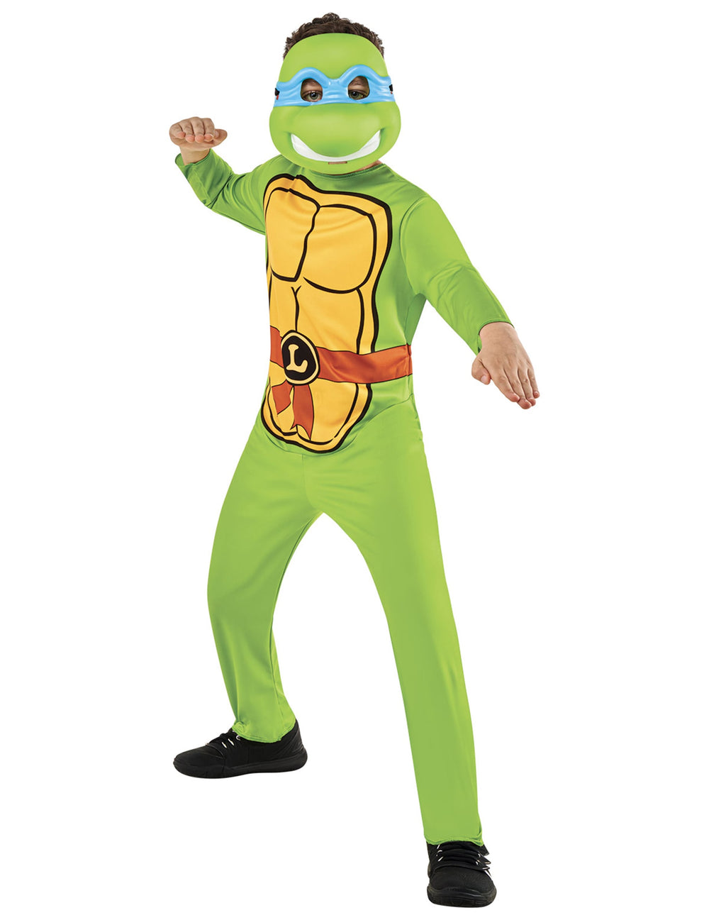 Déguisement Leonardo Tortue Ninja™ pour enfant vert avec masque bleu