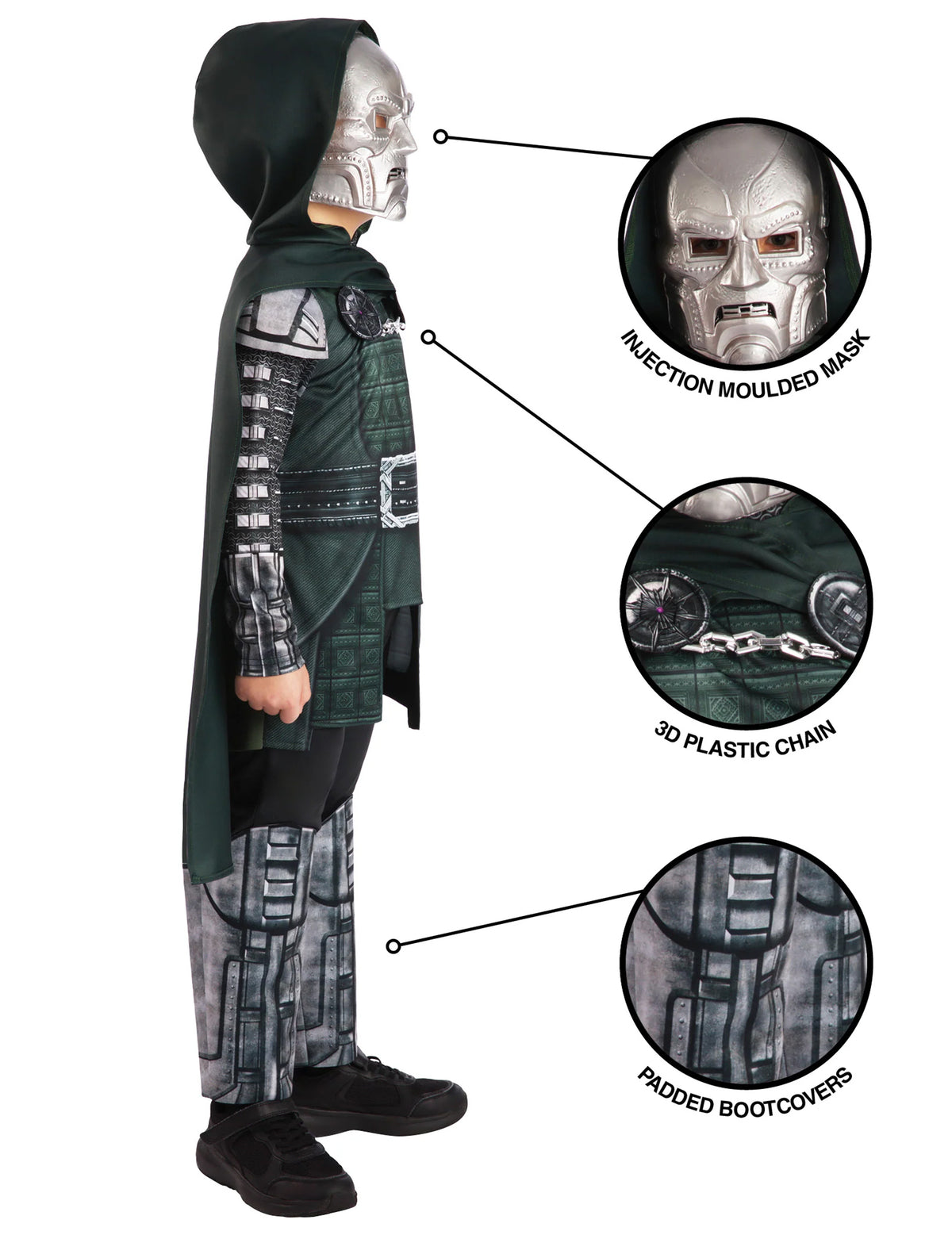 Doctor Doom Avengers Doomsday™ luxus jelmez gyerekeknek