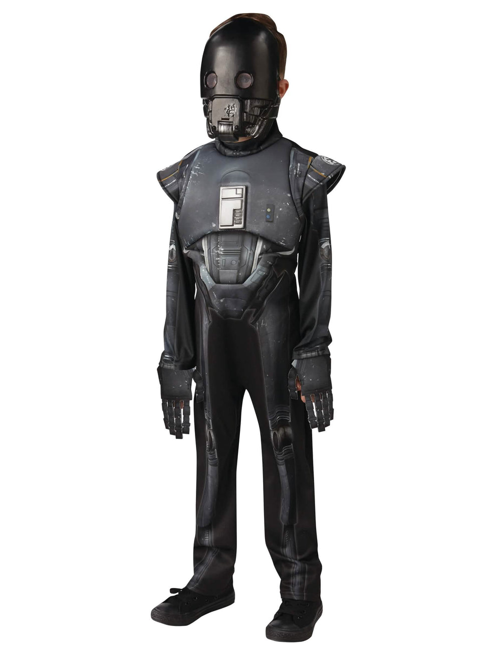 Luxus K-2SO Star Wars Rogue One gyermek jelmez fekete és szürke maszkkal