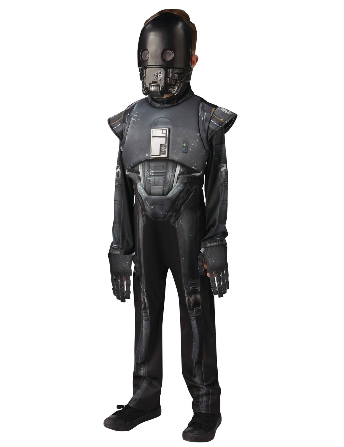 Luxus K-2SO Star Wars Rogue One gyermek jelmez fekete és szürke maszkkal